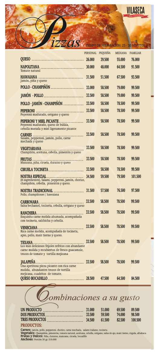 Pizzas